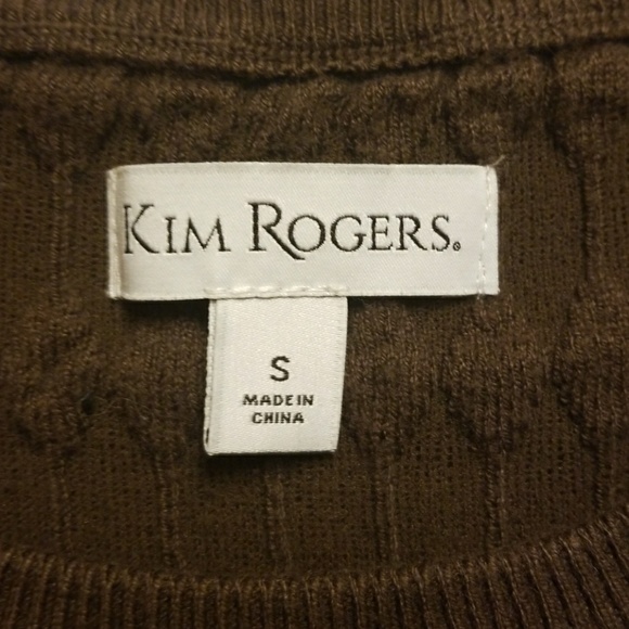Kim Rogers sweater size small in brown - Picture 2 of 4